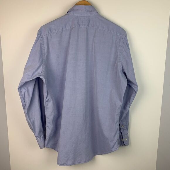 Polo Ralph Lauren Men Blue Classic Fit Long Sleeve Andrew Button Up Shirt Sz 16 - Picture 2 of 6